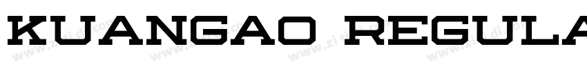 kuangao Regular字体转换 kuangao Regular字体转换